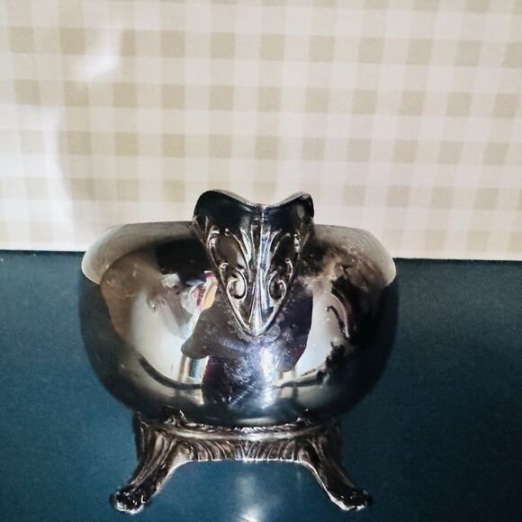 Vintage 3pc Wm Rogers Silverplate Coffee Tea Pot Set Baroque Mid-century Footed - Picture 15 of 16